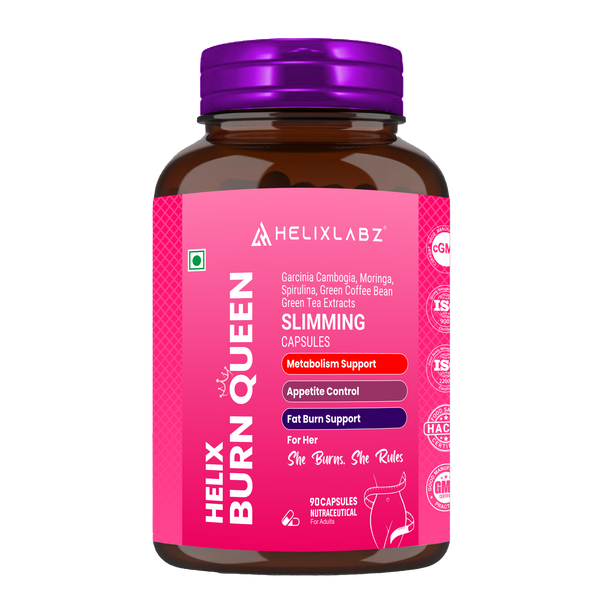 Burn Queen Slimming Capsules for Women (90 Veg Capsules)