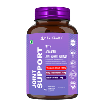 HelixLabz Joint Support Tablets – Advanced Joint Health Formula with Glucosamine, MSM & Calcium (90 Tablets)