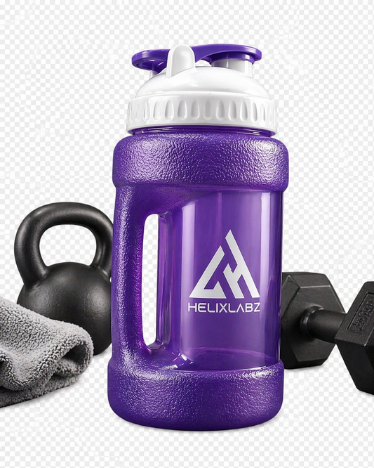 HelixLabz Gallon Gym Bottle 1.8 litre for Gym workout, gallon for adults, Leakproof BPA Free