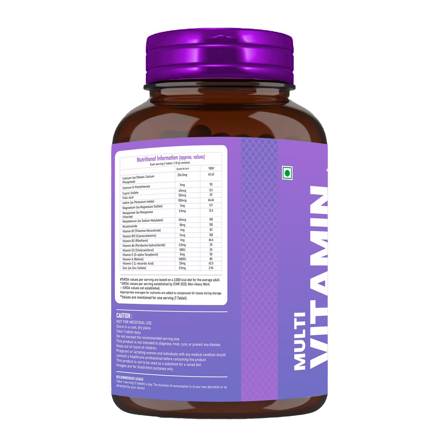 HelixLabz Advanced Multi Vitamin – Complete Multimineral & Multivitamin Formula (60 Tablets)