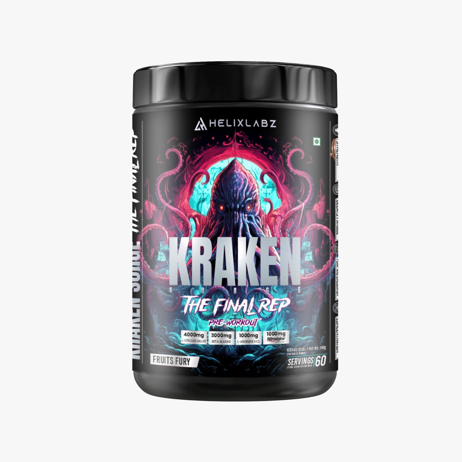 Helix Labz Kraken Pre Workout Powder ( Powered by US Patent Nitrosigine )