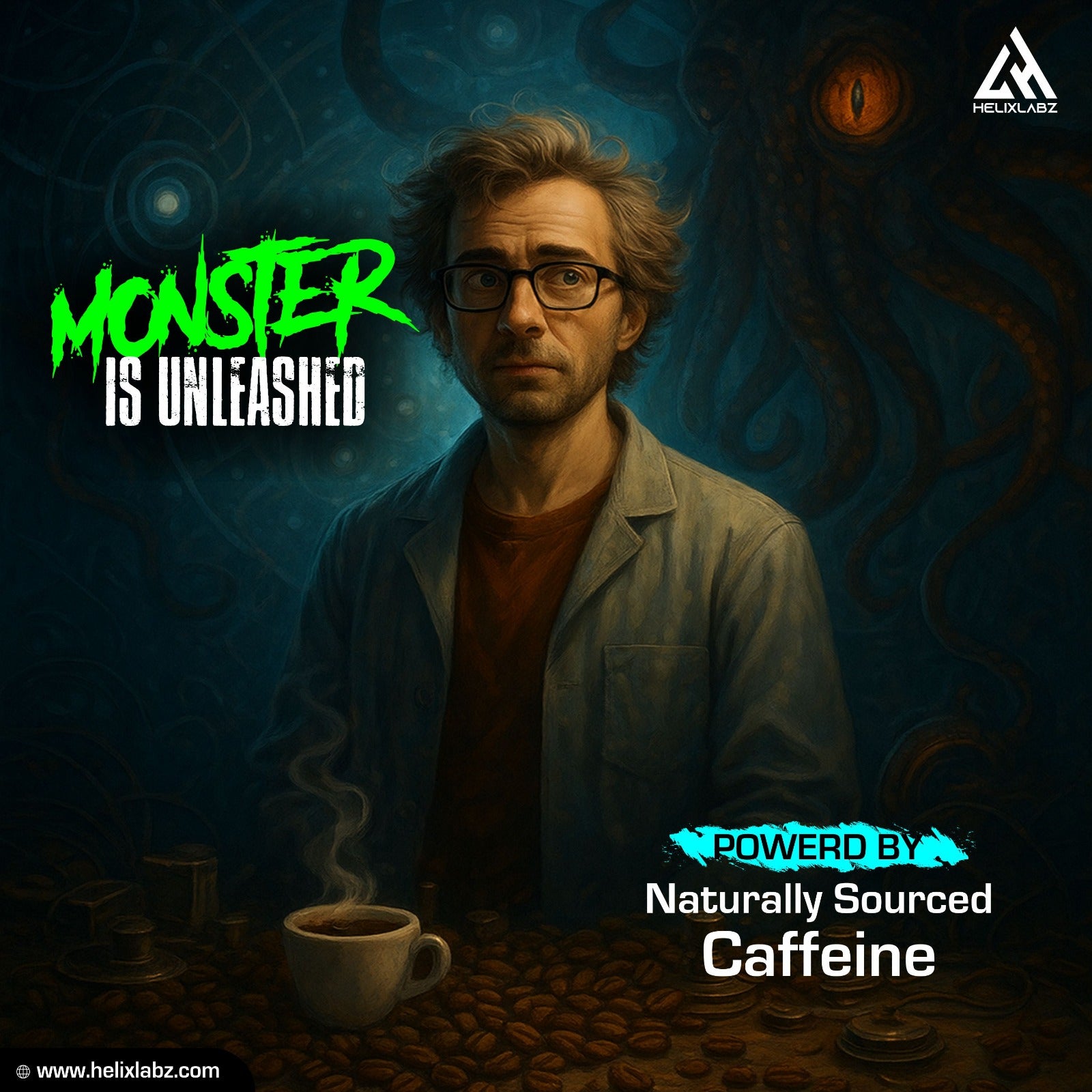 Helix Labz Kraken Pre Workout Powder ( Powered by US Patent Nitrosigine )