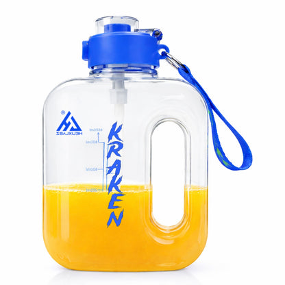 HelixLabz Gallon Gym Bottle 2.46 litre for Gym workout, gallon for adults, water bottle 2+ litres, Leakproof BPA Free