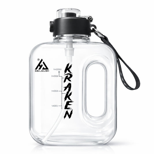 HelixLabz Gallon Gym Bottle 2.46 litre for Gym workout, gallon for adults, water bottle 2+ litres, Leakproof BPA Free