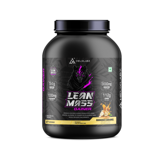Helix Lean Mass Gainer- 2.7KG(6Lbs), 27 SERVINGS