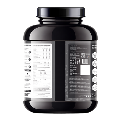 HelixLabz Nitra Whey Protein | Ultimate Muscle Building Formula - 2.2kg(4.91Lbs)