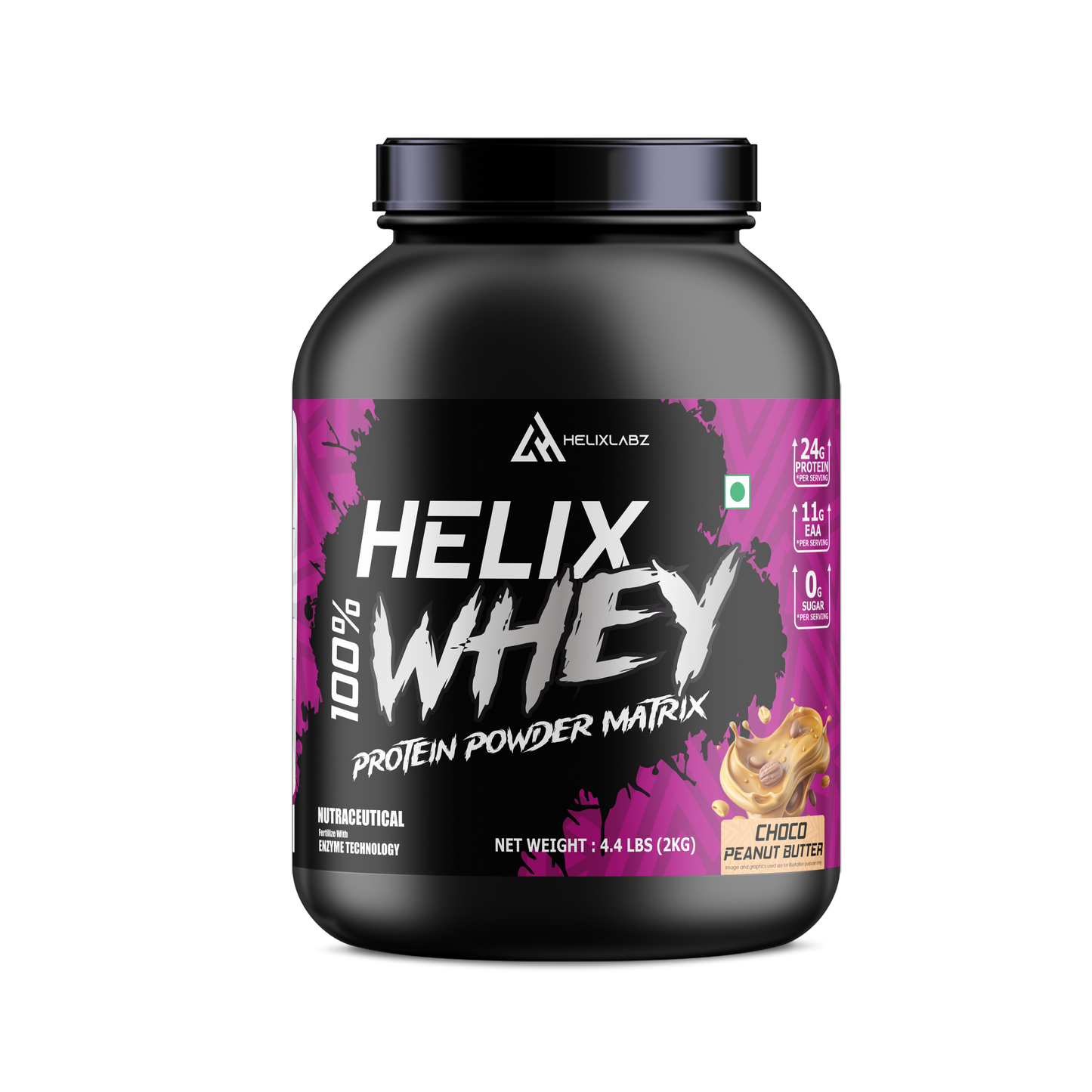 Helix 100% WHEY Protein Powder Matrix – 2kg (4.4LBS)