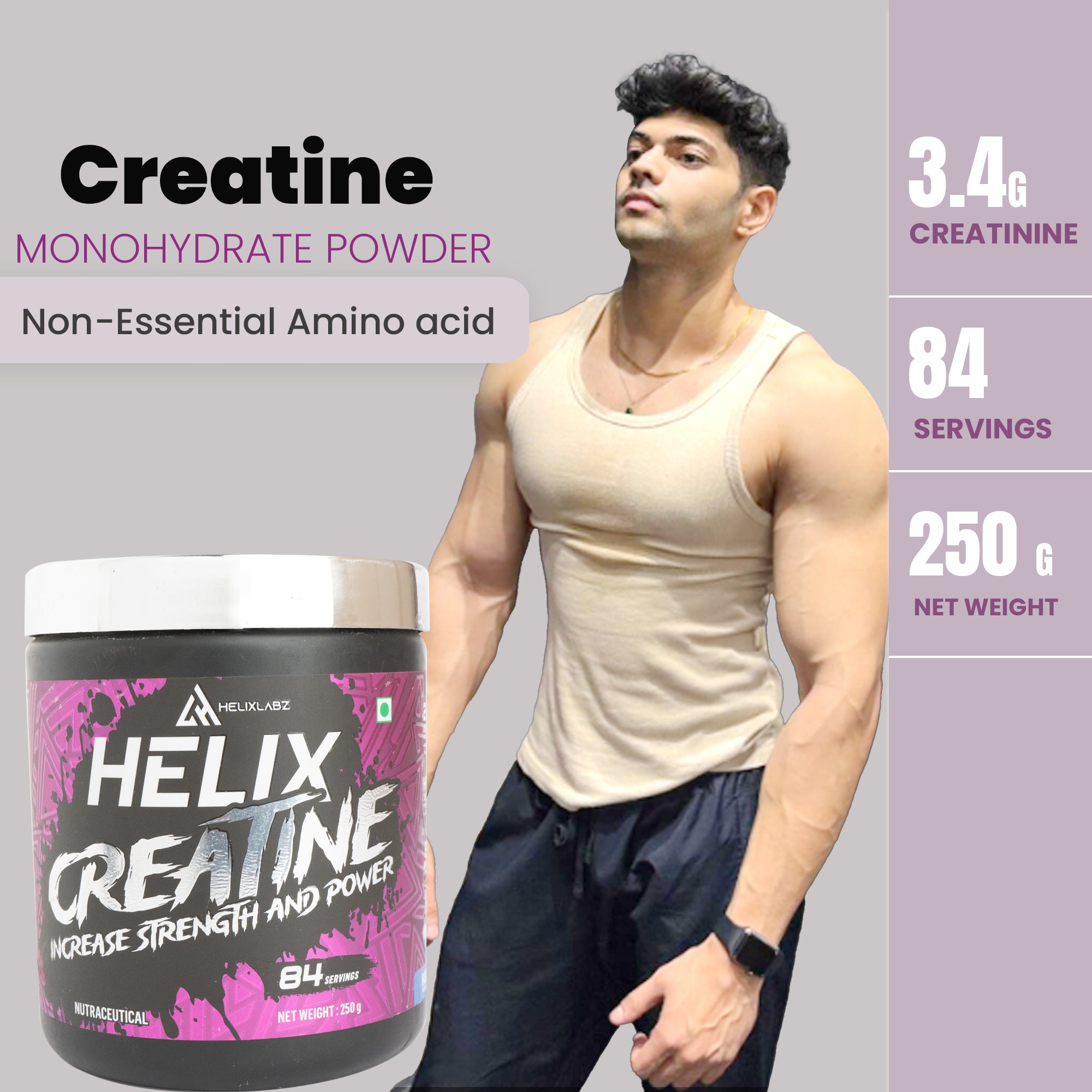 Helix Creatine Monohydrate Powder – 250g