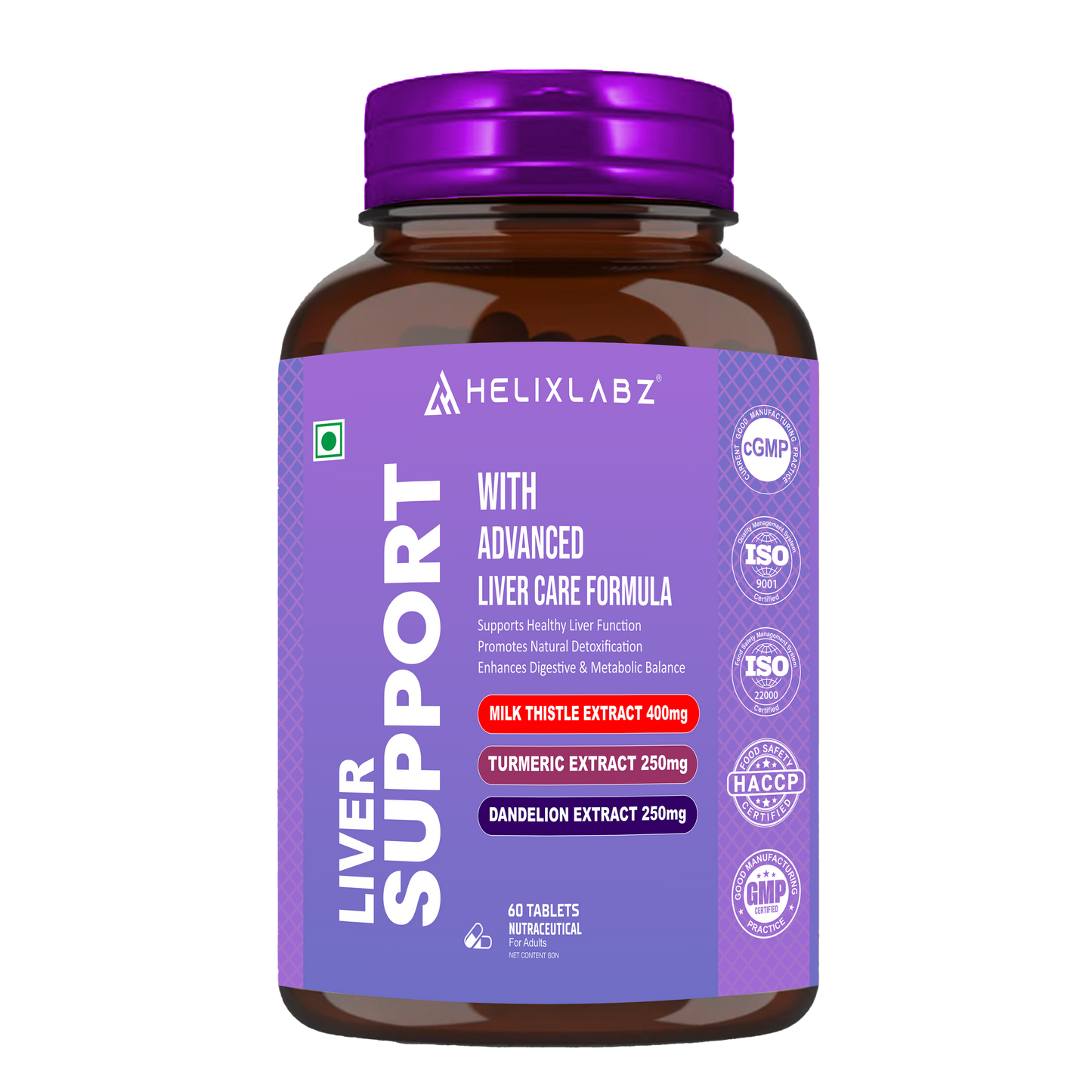 HelixLabz Liver Support – Advanced Liver Care Formula (60 Tablets)