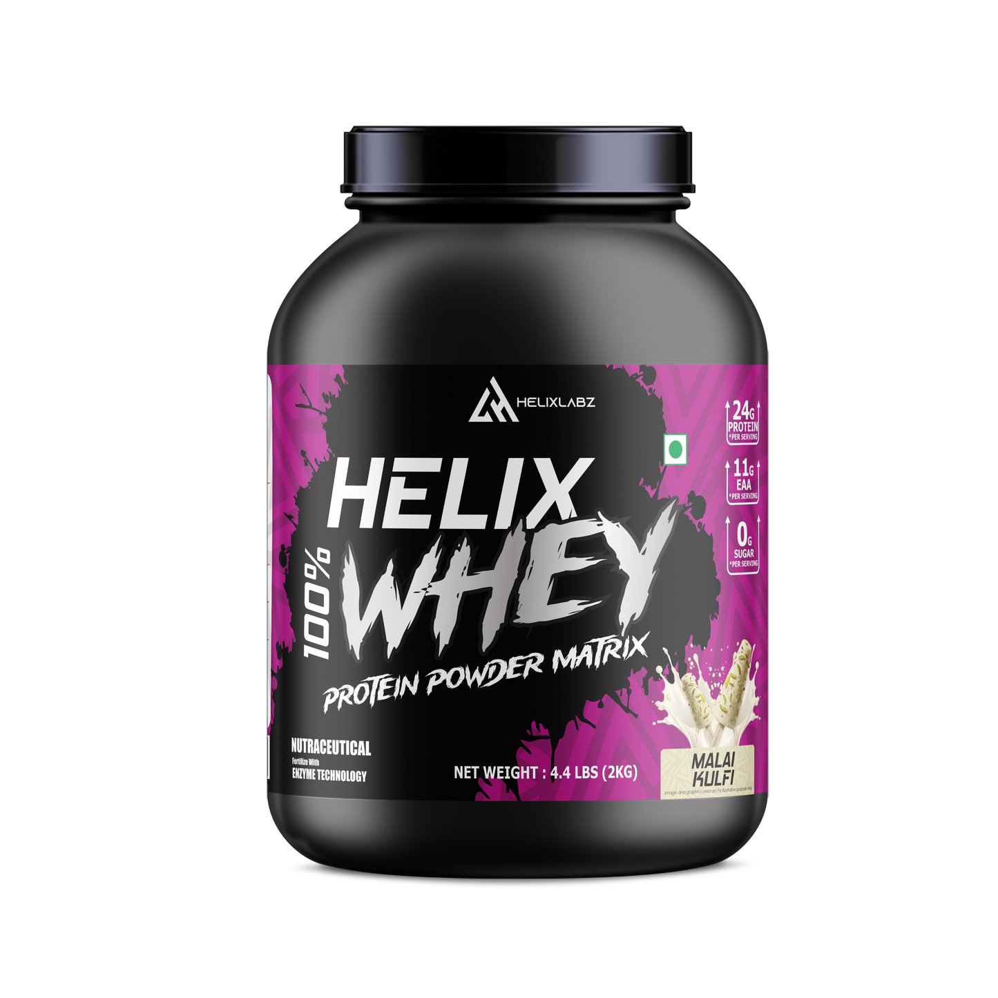 Helix 100% WHEY Protein Powder Matrix – 2kg (4.4LBS)