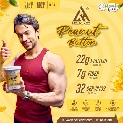 Helix Mango Peanut Butter 1Kg – High Protein Natural Spread