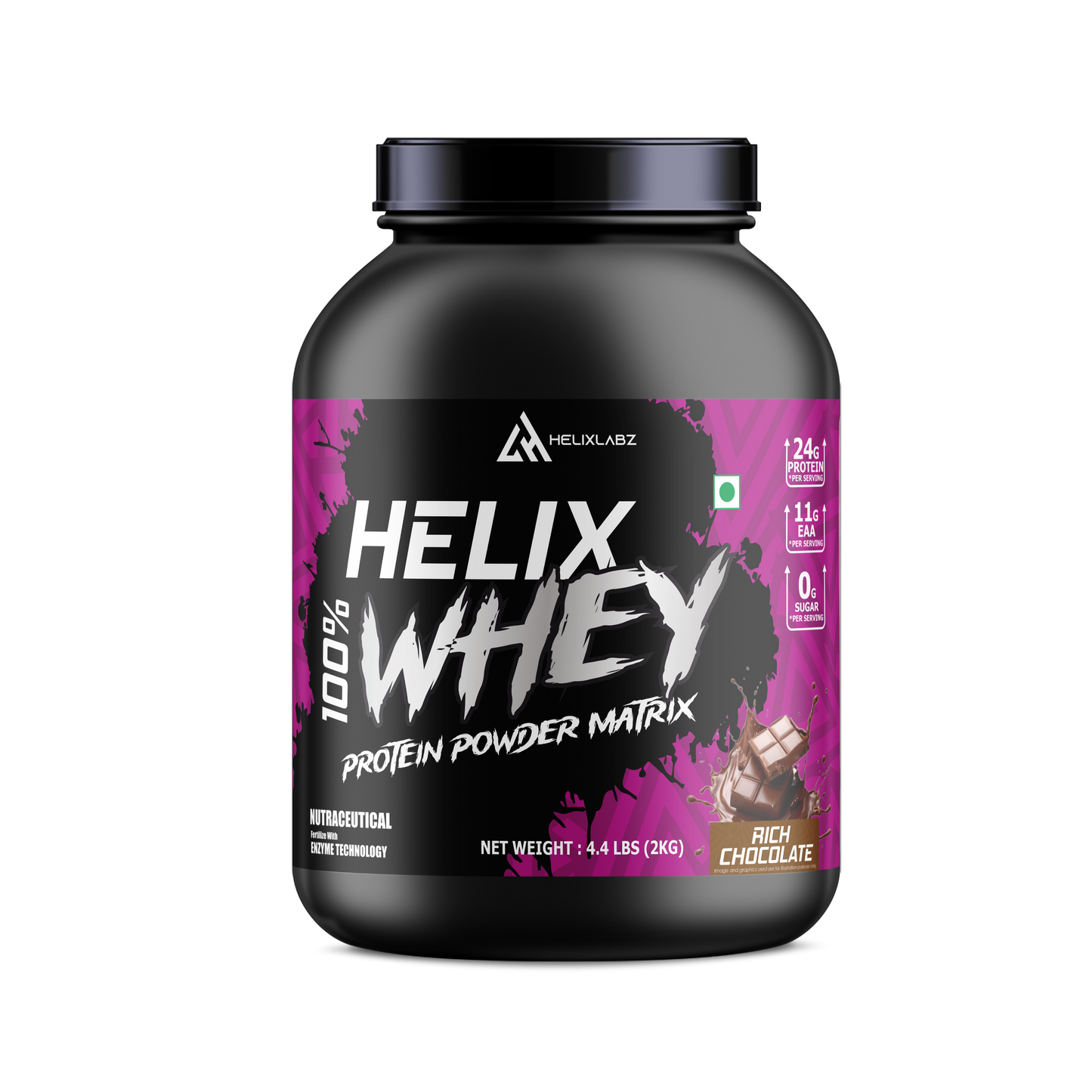 Helix 100% WHEY Protein Powder Matrix – 2kg (4.4LBS)