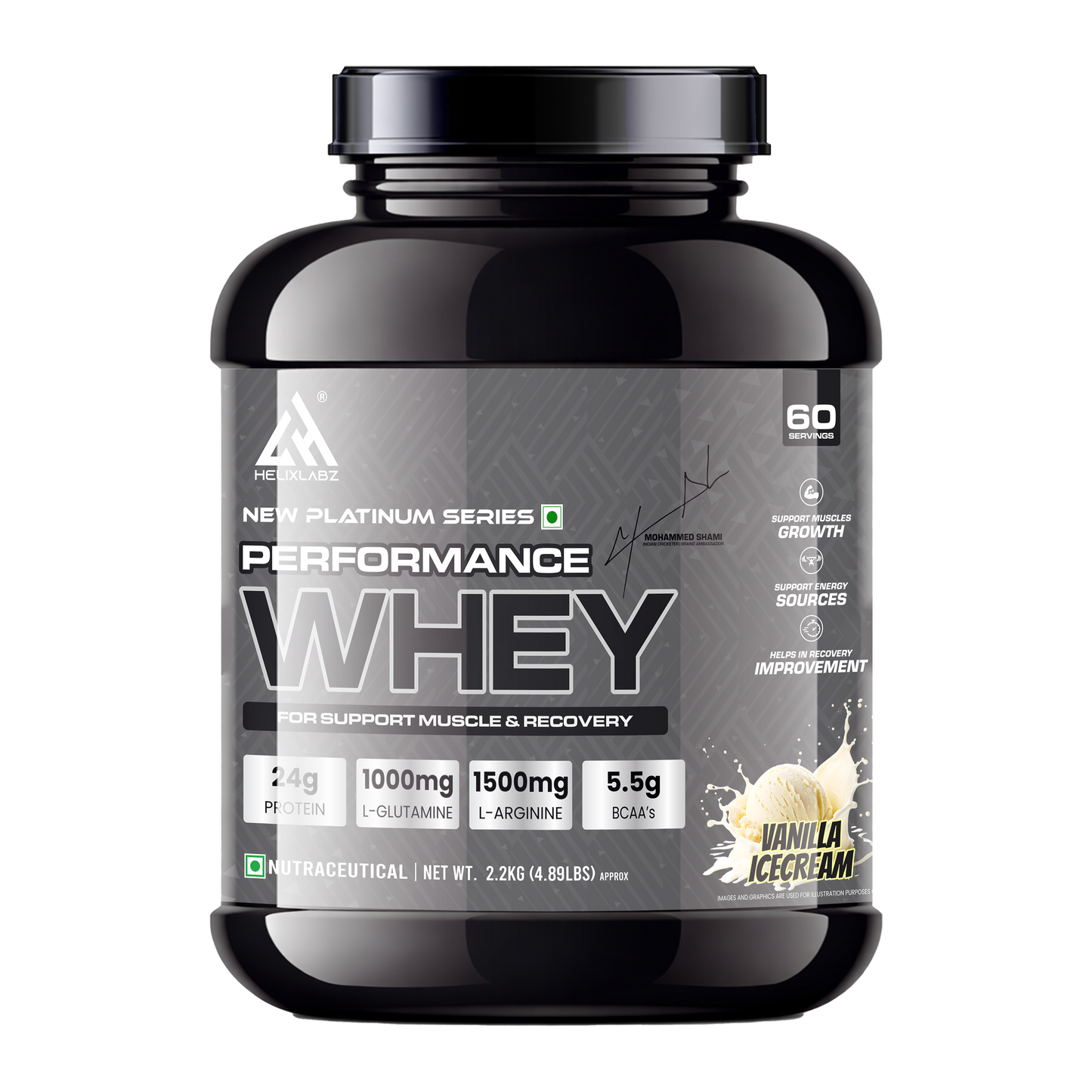 HelixLabz New Platinum Series Performance Whey Protein 2.2kg (4.89Lbs)